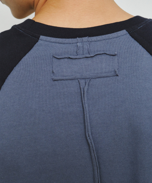ENDOOR(エンドア)の「リバースラグラン長袖(ネイビー)(Tシャツ/カットソー・メンズ・ネイビー・LARGE/MEDIUM)」の8枚目の写真
