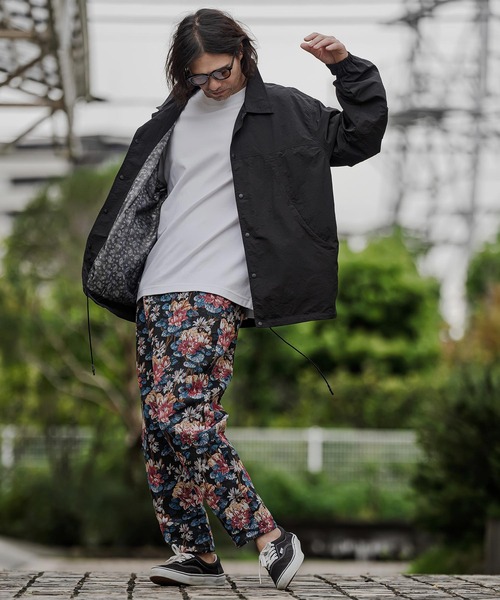 CAMBIO(カンビオ)の「mj12015- フットボール切り替えコーチジャケット(HLCM0274)(ナイロンジャケット・メンズ・ブラック/オレンジ/グリーン・S/M/L)」の8枚目の写真