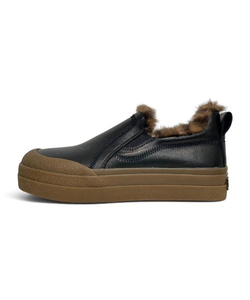 ASH(アッシュ)の「アッシュ【ANEMONE FUR】ファースリッポン レオパード柄 厚底スニーカー 3cmヒール(スニーカー・レディース・ブラック・38/37/36)」の5枚目の写真
