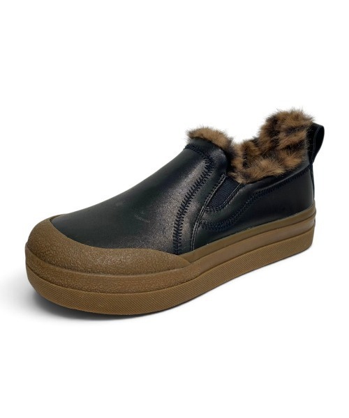 ASH(アッシュ)の「アッシュ【ANEMONE FUR】ファースリッポン レオパード柄 厚底スニーカー 3cmヒール(スニーカー・レディース・ブラック・38/37/36)」の6枚目の写真