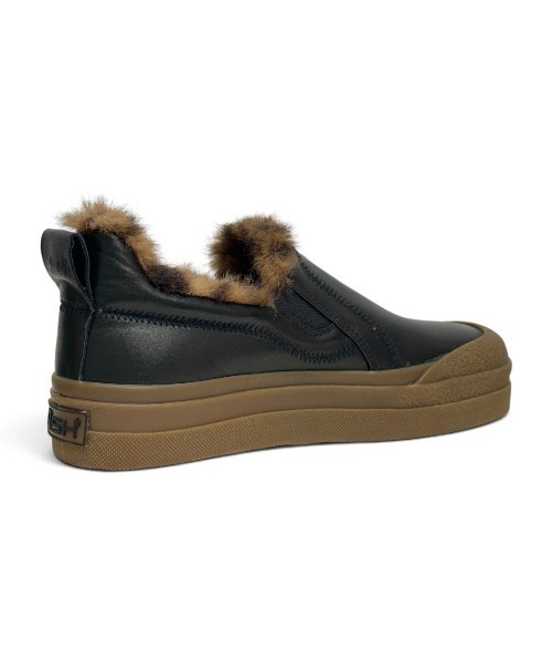 ASH(アッシュ)の「アッシュ【ANEMONE FUR】ファースリッポン レオパード柄 厚底スニーカー 3cmヒール(スニーカー・レディース・ブラック・38/37/36)」の7枚目の写真