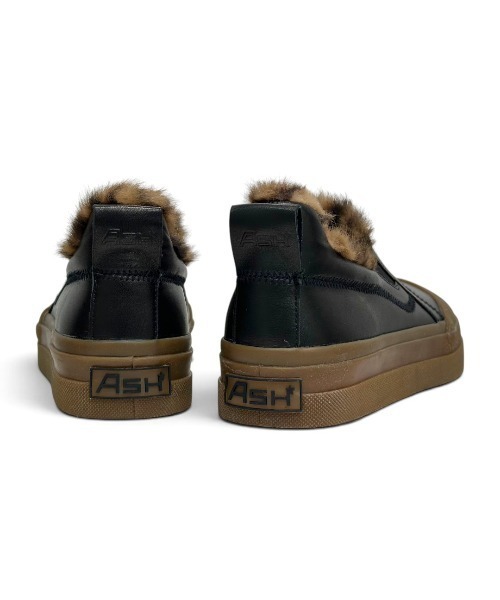 ASH(アッシュ)の「アッシュ【ANEMONE FUR】ファースリッポン レオパード柄 厚底スニーカー 3cmヒール(スニーカー・レディース・ブラック・38/37/36)」の9枚目の写真