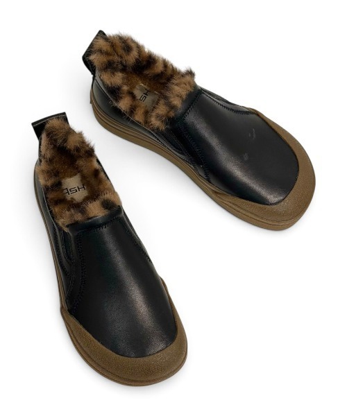 ASH(アッシュ)の「アッシュ【ANEMONE FUR】ファースリッポン レオパード柄 厚底スニーカー 3cmヒール(スニーカー・レディース・ブラック・38/37/36)」の10枚目の写真