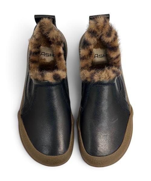 ASH(アッシュ)の「アッシュ【ANEMONE FUR】ファースリッポン レオパード柄 厚底スニーカー 3cmヒール(スニーカー・レディース・ブラック・38/37/36)」の11枚目の写真