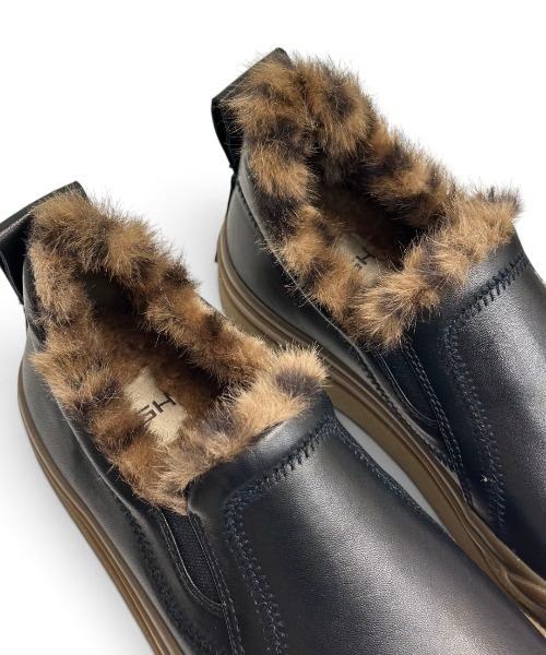 ASH(アッシュ)の「アッシュ【ANEMONE FUR】ファースリッポン レオパード柄 厚底スニーカー 3cmヒール(スニーカー・レディース・ブラック・38/37/36)」の12枚目の写真