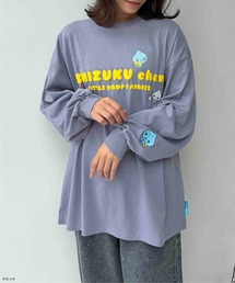 ☆アクリルキーホルダー付き しずくちゃん 袖刺繍ロンT 【しずくちゃん】