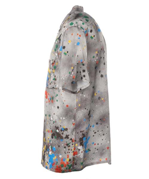 90年代　日本製　DOMON サイケデリック　トロピカル柄シャツ菅田将暉 90年代日本製DOMON サイケデリックトロピカル柄シャツ菅田将暉