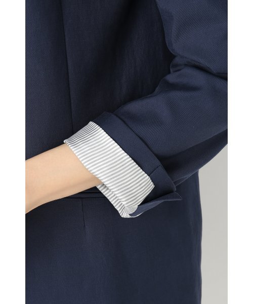 Spick & Span（スピックアンドスパン）の「キュプラストレッチ ロングジャケット◆（テーラードジャケット・レディース・ベージュ/ネイビー/ライトグレー・38/36）」の17枚目の写真