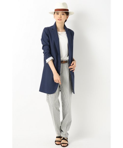 Spick & Span（スピックアンドスパン）の「キュプラストレッチ ロングジャケット◆（テーラードジャケット・レディース・ベージュ/ネイビー/ライトグレー・38/36）」の12枚目の写真