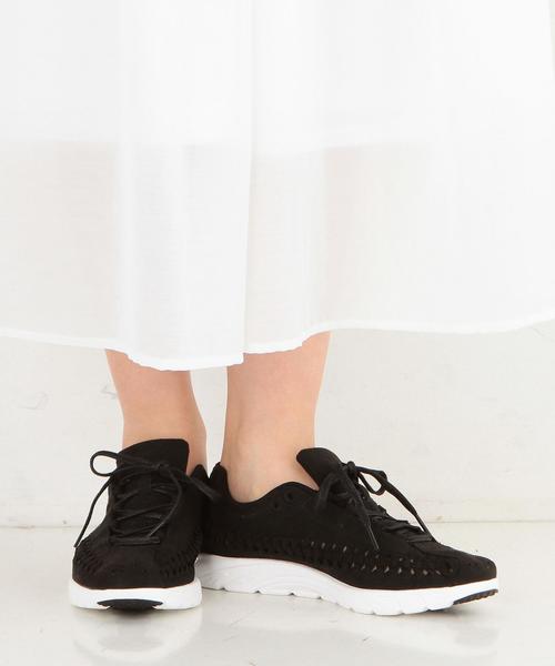 NIKE(ナイキ)の「NIKE MAYFLY WOVEN M◆(スニーカー・レディース・ブラック/マスタード・25cm/24cm)」の3枚目の写真