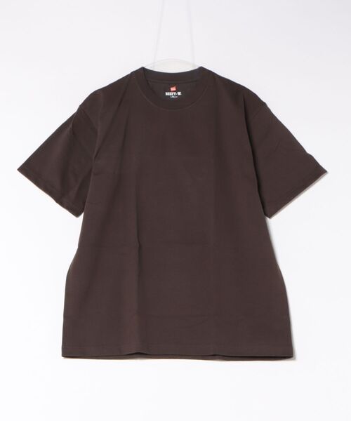 HANES（ヘインズ）の「【HANES】GWの旅行・レジャーに 厚手で透けない BEEFY パックTシャツ H5180 ヘインズ ビーフィー Tシャツ 無地 ヘビーウェイト ユニセックス スミクロ・ネイビー登場（Tシャツ/カットソー・メンズ・ブラック/ネイビー/カーキ/グレー/ホワイト/ブルー/ダークブルー/レッド/イエロー/チャコールグレー/ベージュ/ライトブルー/ライトピンク/ダークパープル/ダークグリーン/ライトグリーン/パープル/グリーン/ライトベージュ/ライトイエロー/ライトオレンジ系/スモークピンク/ダークネイビー/スミクロ/ピンク/ダークブラウン/インディゴブルー・MEDIUM/X-LARGE/SMALL/LARGE/X-SMALL）」の6枚目の写真