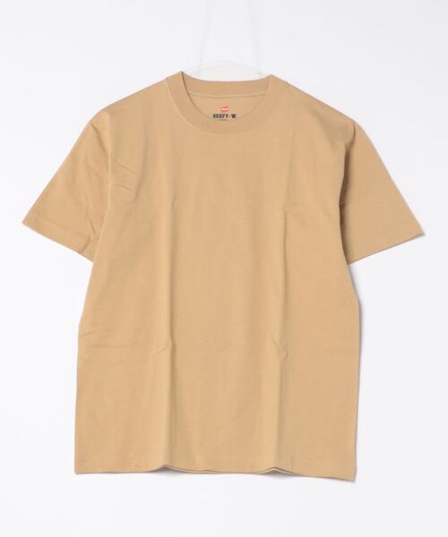 HANES(ヘインズ)の「【HANES】BEEFY パックTシャツ H5180/ヘインズ/ビーフィー/Tシャツ/無地/ヘビーウェイト/ユニセックス(Tシャツ/カットソー・メンズ・ブラック/ネイビー/カーキ/グレー/ホワイト/ブルー/ダークブルー/レッド/イエロー/チャコールグレー/ベージュ/ライトブルー/ライトピンク/ダークパープル/ダークグリーン/ライトグリーン/パープル/グリーン/ライトベージュ/ライトイエロー/ライトオレンジ系/スモークピンク/ダークネイビー/スミクロ・MEDIUM/X-LARGE/SMALL/LARGE/X-SMALL)」の7枚目の写真