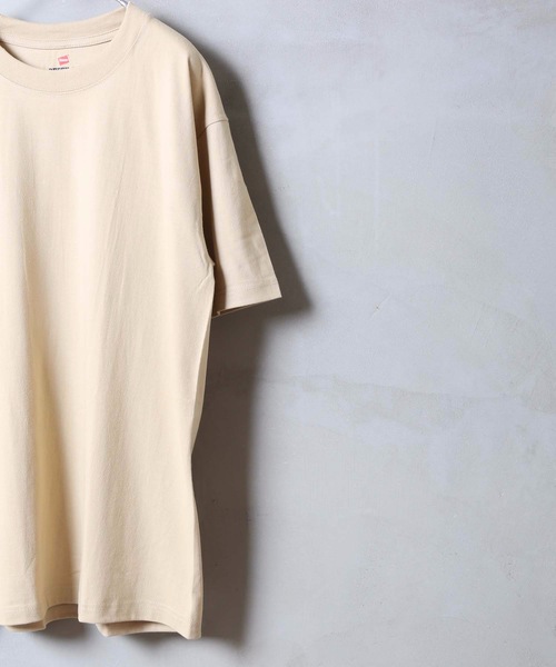 HANES(ヘインズ)の「【HANES】BEEFY パックTシャツ H5180/ヘインズ/ビーフィー/Tシャツ/無地/ヘビーウェイト/ユニセックス(Tシャツ/カットソー・メンズ・ブラック/ネイビー/カーキ/グレー/ホワイト/ブルー/ダークブルー/レッド/イエロー/チャコールグレー/ベージュ/ライトブルー/ライトピンク/ダークパープル/ダークグリーン/ライトグリーン/パープル/グリーン/ライトベージュ/ライトイエロー/ライトオレンジ系/スモークピンク/ダークネイビー/スミクロ・MEDIUM/X-LARGE/SMALL/LARGE/X-SMALL)」の6枚目の写真