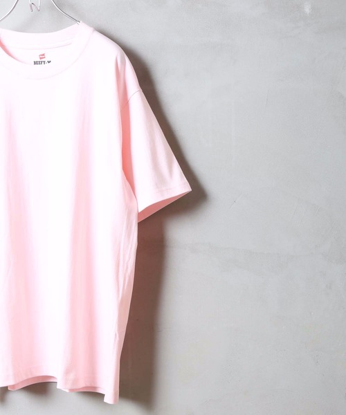 HANES(ヘインズ)の「【HANES】BEEFY パックTシャツ H5180/ヘインズ/ビーフィー/Tシャツ/無地/ヘビーウェイト/ユニセックス(Tシャツ/カットソー・メンズ・ブラック/ネイビー/カーキ/グレー/ホワイト/ブルー/ダークブルー/レッド/イエロー/チャコールグレー/ベージュ/ライトブルー/ライトピンク/ダークパープル/ダークグリーン/ライトグリーン/パープル/グリーン/ライトベージュ/ライトイエロー/ライトオレンジ系/スモークピンク/ダークネイビー/スミクロ・MEDIUM/X-LARGE/SMALL/LARGE/X-SMALL)」の21枚目の写真