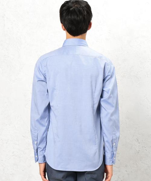 green label relaxing（グリーンレーベルリラクシング）の「KT PIN/オックス GIZA ボタンダウン シャツ◆（シャツ/ブラウス・メンズ・ホワイト/ライトブルー・X-SMALL/X-LARGE/SMALL/MEDIUM/LARGE/XX-LARGE）」の7枚目の写真