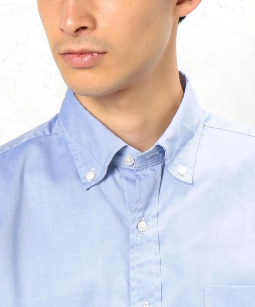 green label relaxing（グリーンレーベルリラクシング）の「KT PIN/オックス GIZA ボタンダウン シャツ◆（シャツ/ブラウス・メンズ・ホワイト/ライトブルー・X-SMALL/X-LARGE/SMALL/MEDIUM/LARGE/XX-LARGE）」の11枚目の写真