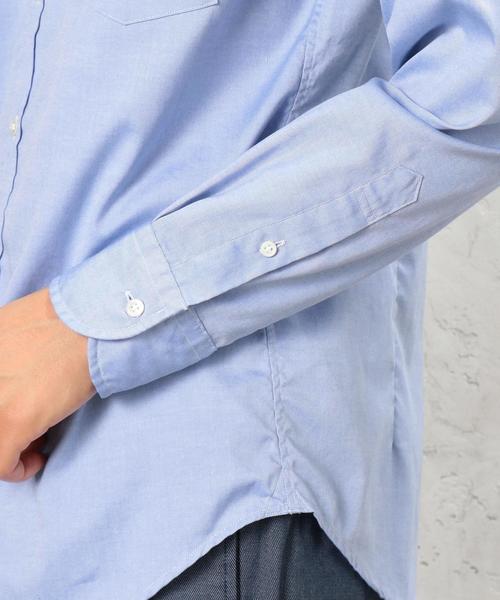 green label relaxing（グリーンレーベルリラクシング）の「KT PIN/オックス GIZA ボタンダウン シャツ◆（シャツ/ブラウス・メンズ・ホワイト/ライトブルー・X-SMALL/X-LARGE/SMALL/MEDIUM/LARGE/XX-LARGE）」の12枚目の写真