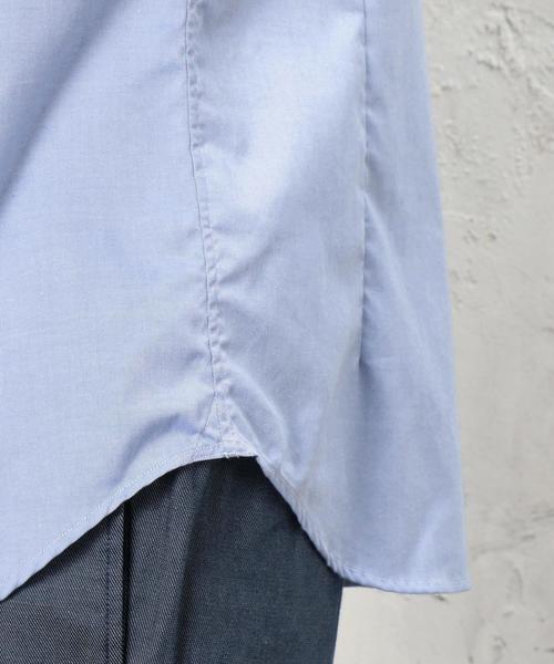green label relaxing（グリーンレーベルリラクシング）の「KT PIN/オックス GIZA ボタンダウン シャツ◆（シャツ/ブラウス・メンズ・ホワイト/ライトブルー・X-SMALL/X-LARGE/SMALL/MEDIUM/LARGE/XX-LARGE）」の3枚目の写真