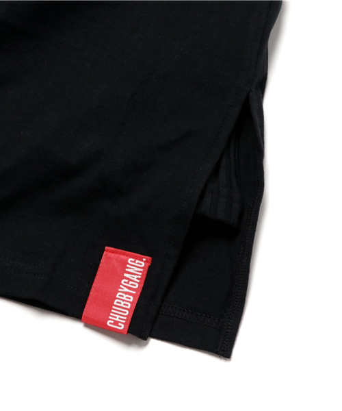 CHUBBYGANG（チャビーギャング）の「ワイドテレコレイヤードワンピース（ワンピース・キッズ・ブラック/ライトグレー・150/120/140/160/110/130/100）」の4枚目の写真