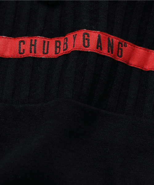 CHUBBYGANG（チャビーギャング）の「ワイドテレコレイヤードワンピース（ワンピース・キッズ・ブラック/ライトグレー・150/120/140/160/110/130/100）」の6枚目の写真