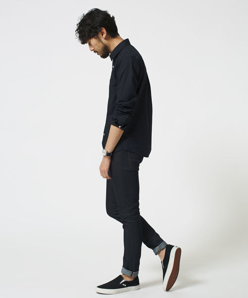 NANO universe（ナノユニバース）の「Broadシャツ LS（シャツ/ブラウス・メンズ・ブラック/ネイビー/ホワイト・LARGE/X-LARGE/MEDIUM/SMALL）」の15枚目の写真