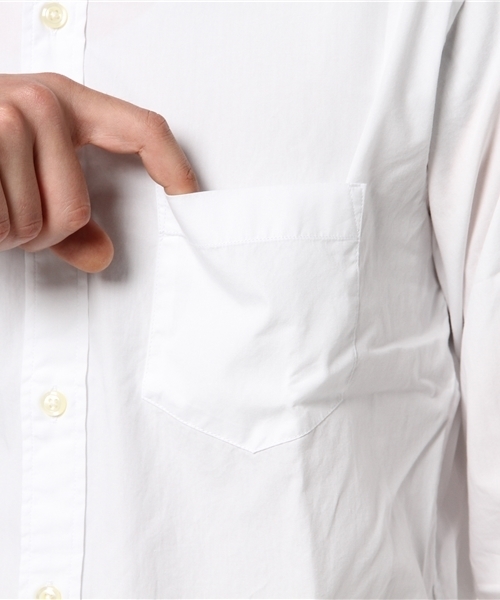 NANO universe（ナノユニバース）の「Broadシャツ LS（シャツ/ブラウス・メンズ・ブラック/ネイビー/ホワイト・LARGE/X-LARGE/MEDIUM/SMALL）」の8枚目の写真