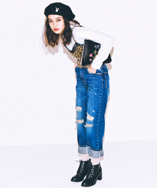 WEGO（ウィゴー）の「WEGO/レースアップショートブーツ（ブーツ・レディース・ブラウン/ブラック/ブラック系その他・MEDIUM/LARGE）」の10枚目の写真