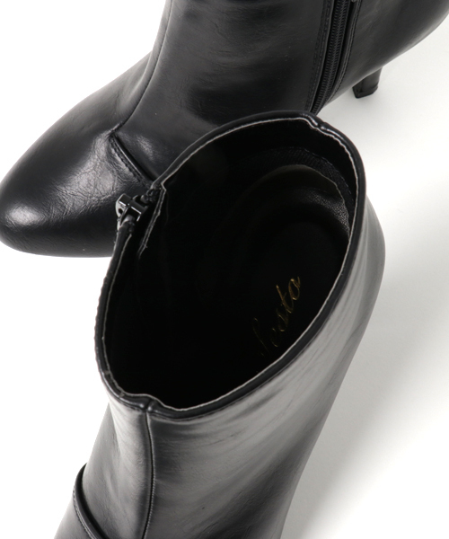 SESTO（セスト）の「美脚ピンヒールのアンクル丈ショートブーツ（ブーツ・レディース・ブラック/ライトグレー/ブラウン/ネイビー・LL/3L/L/M/S）」の17枚目の写真