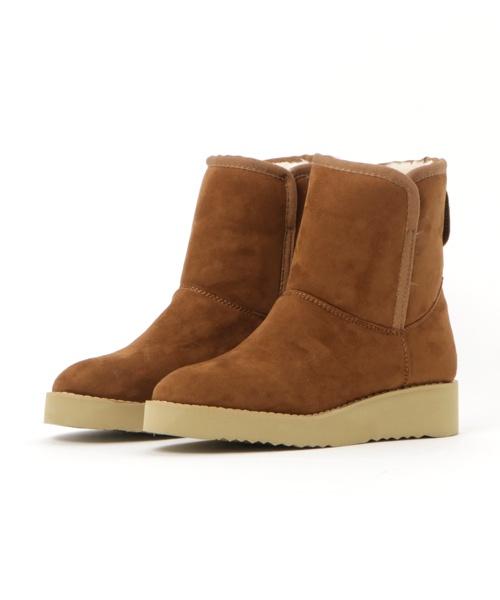 LBC（エルビーシー）の「ウエッジムートンブーツ                   （ブーツ・レディース・グレー/ライトブラウン/ブラック/ダークオリーブ・MEDIUM/LARGE）」の12枚目の写真