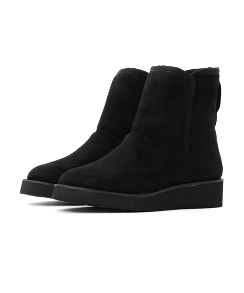 LBC（エルビーシー）の「ウエッジムートンブーツ                   （ブーツ・レディース・グレー/ライトブラウン/ブラック/ダークオリーブ・MEDIUM/LARGE）」の2枚目の写真