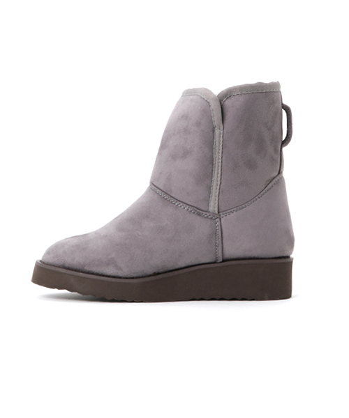 LBC（エルビーシー）の「ウエッジムートンブーツ                   （ブーツ・レディース・グレー/ライトブラウン/ブラック/ダークオリーブ・MEDIUM/LARGE）」の6枚目の写真