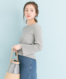 URBAN RESEARCH |  UR 袖フレアリブカットソー(Tシャツ/カットソー)