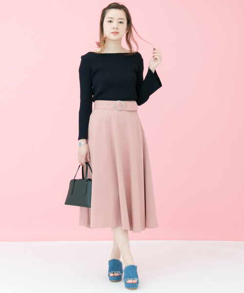 URBAN RESEARCH（アーバンリサーチ）の「 UR 袖フレアリブカットソー（Tシャツ/カットソー・レディース・ネイビー/オフホワイト/ブルー/ライトピンク/ライトグレー・FREE）」の8枚目の写真