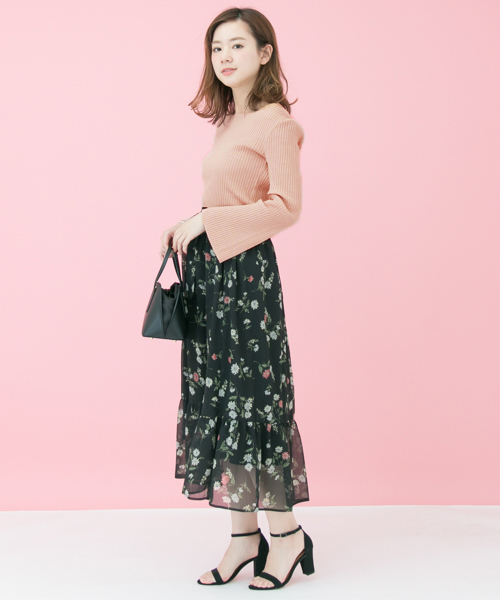 URBAN RESEARCH（アーバンリサーチ）の「 UR 袖フレアリブカットソー（Tシャツ/カットソー・レディース・ネイビー/オフホワイト/ブルー/ライトピンク/ライトグレー・FREE）」の10枚目の写真