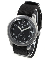 ⭐️CYMA 時計 P14540艶消し。クォーツ革ベルト美品。