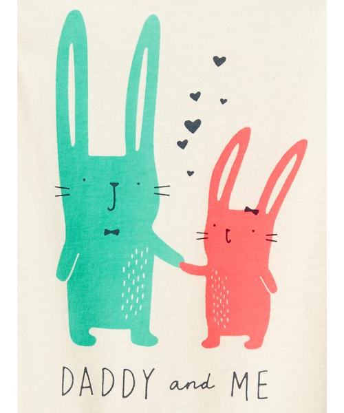 GAP（ギャップ）の「Gap グラフィック フラッタースリーブ ボディ シャツ（ロンパース・キッズ・サーモンピンク/オフホワイト・70cm/90cm/60cm/50cm/80ｃｍ）」の4枚目の写真