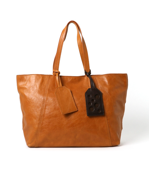 SOLATINA（ソラチナ）の「SOLATINA ソラチナ 牛革 ベジタブルタンニンレザー シンプル トートバッグ（トートバッグ・メンズ・ブラック/ブラウン/キャメル・FREE）」の3枚目の写真