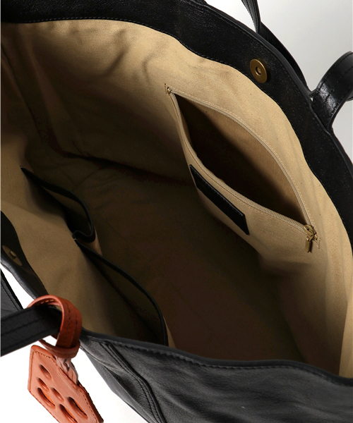 SOLATINA（ソラチナ）の「SOLATINA ソラチナ 牛革 ベジタブルタンニンレザー シンプル トートバッグ（トートバッグ・メンズ・ブラック/ブラウン/キャメル・FREE）」の8枚目の写真