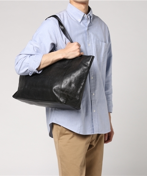 SOLATINA（ソラチナ）の「SOLATINA ソラチナ 牛革 ベジタブルタンニンレザー シンプル トートバッグ（トートバッグ・メンズ・ブラック/ブラウン/キャメル・FREE）」の9枚目の写真