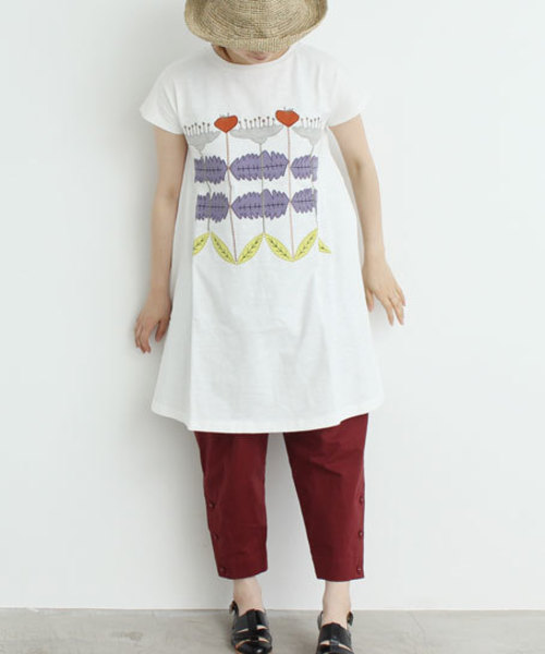 bulle de savon(ビュルデサボン)の「タイプライター しぼ裾釦PT(その他パンツ・レディース・ブラック/ブルー/ブラウン/ボルドー/カーキ・FREE)」の15枚目の写真