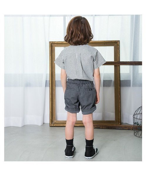 apres les cours(アプレレクール)の「裾折り返しハーフパンツ ショート丈(その他パンツ・キッズ・ブラック/カーキ/ネイビー・140/100/120/80/90/110/130)」の5枚目の写真