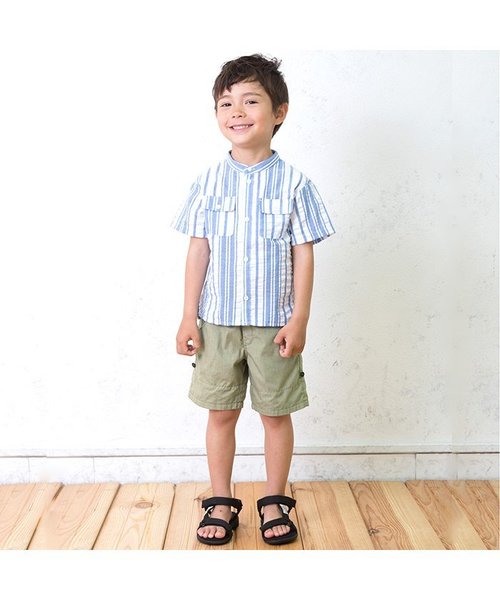 apres les cours(アプレレクール)の「裾折り返しハーフパンツ ショート丈(その他パンツ・キッズ・ブラック/カーキ/ネイビー・140/100/120/80/90/110/130)」の6枚目の写真