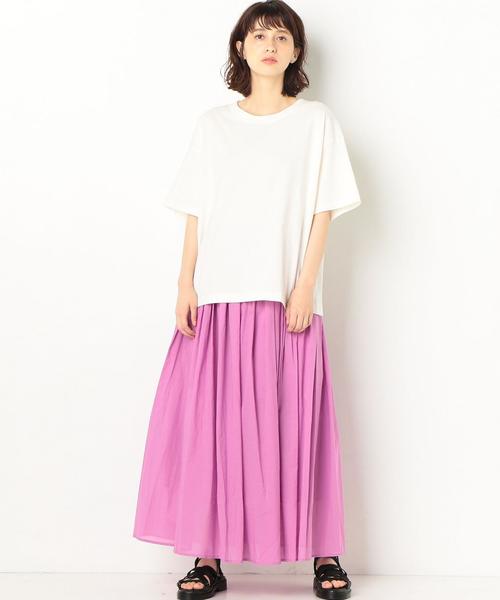 Another Edition（アナザーエディション）の「マキシスカート2 ◆（スカート・レディース・オフホワイト/ライラック/イエロー・FREE）」の10枚目の写真