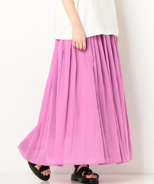 Another Edition（アナザーエディション）の「マキシスカート2 ◆（スカート・レディース・オフホワイト/ライラック/イエロー・FREE）」の15枚目の写真