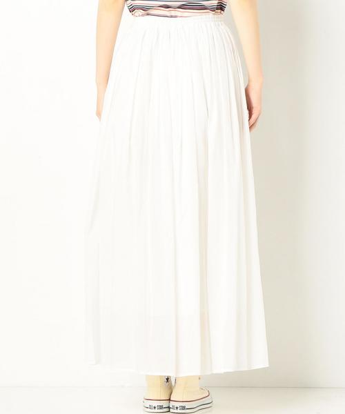 Another Edition（アナザーエディション）の「マキシスカート2 ◆（スカート・レディース・オフホワイト/ライラック/イエロー・FREE）」の4枚目の写真
