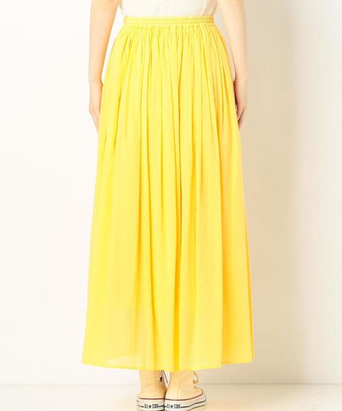 Another Edition（アナザーエディション）の「マキシスカート2 ◆（スカート・レディース・オフホワイト/ライラック/イエロー・FREE）」の7枚目の写真