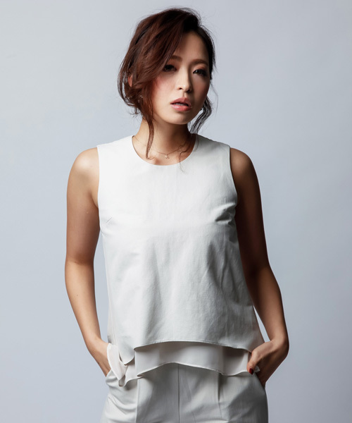 Kana(カナ)の「シフォン裾のベーシックデザイン 結婚式 お呼ばれ パーティー パンツドレス(つなぎ/オールインワン・レディース・ブラック/ベージュ/グレー・S/M)」の16枚目の写真