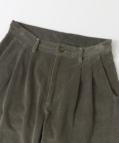かぐれ(カグレ)の「コーデュロイワイドパンツ(その他パンツ・レディース・カーキ/アイボリー・FREE)」の6枚目の写真