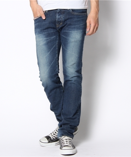 HYSTERIC GLAMOUR（ヒステリックグラマー）の「LU加工デニムスリムストレートPT（デニムパンツ・メンズ・インディゴブルー/ダークインディゴブルー・28inch/30inch/32inch/34inch）」の2枚目の写真