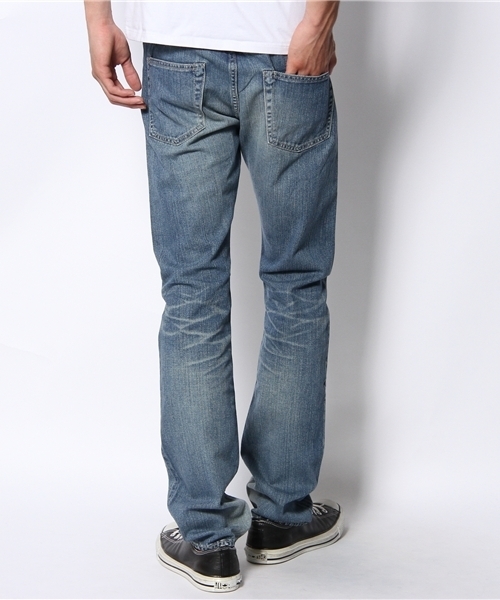 HYSTERIC GLAMOUR（ヒステリックグラマー）の「LU加工デニムスリムストレートPT（デニムパンツ・メンズ・インディゴブルー/ダークインディゴブルー・28inch/30inch/32inch/34inch）」の4枚目の写真